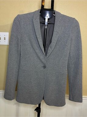 Massimo Men's Gray Single-Button Blazer